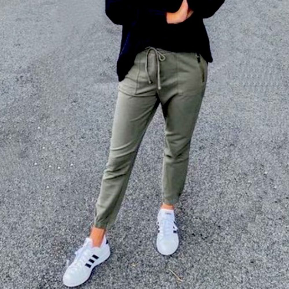 Olive green joggers